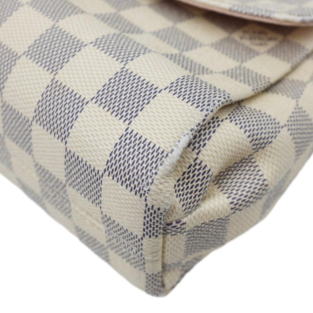 Louis Vuitton  Croisette Damier Azur Satchel Crossbody Bag Rose Ballerine - Picture 7 of 16